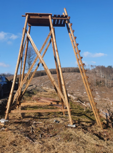 Unterbau 5m mit Vorbau und Geländer - 2 Stück