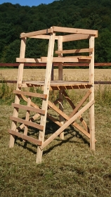 Drückjagdbock 2-Sitzer 2,40m aus unbehandelter Lärche
