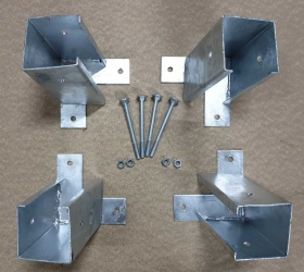 Montagehülsen für 9er Vierkanthölzer