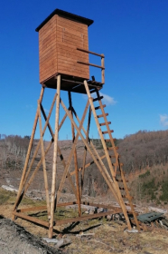Unterbau 5m mit Vorbau und Geländer - 2 Stück